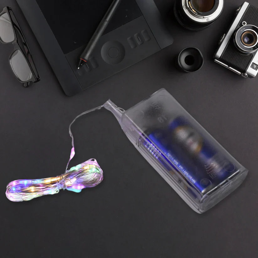 13988 Multicolor 2AA Battery Powered, Copper Wire String Fairy Lights with 30 LEDs - Image 4