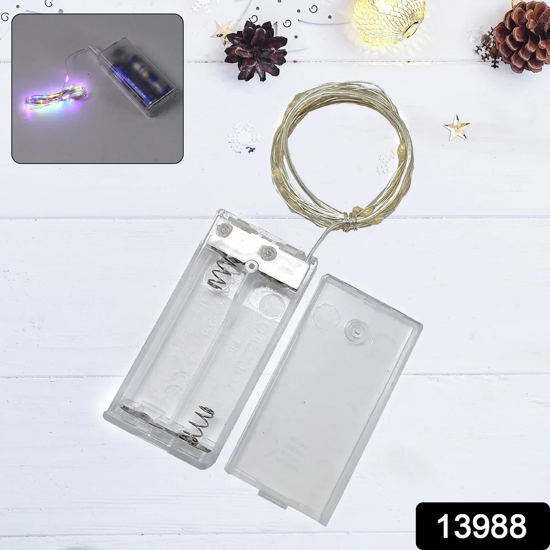 13988 Multicolor 2AA Battery Powered, Copper Wire String Fairy Lights with 30 LEDs - Image 7