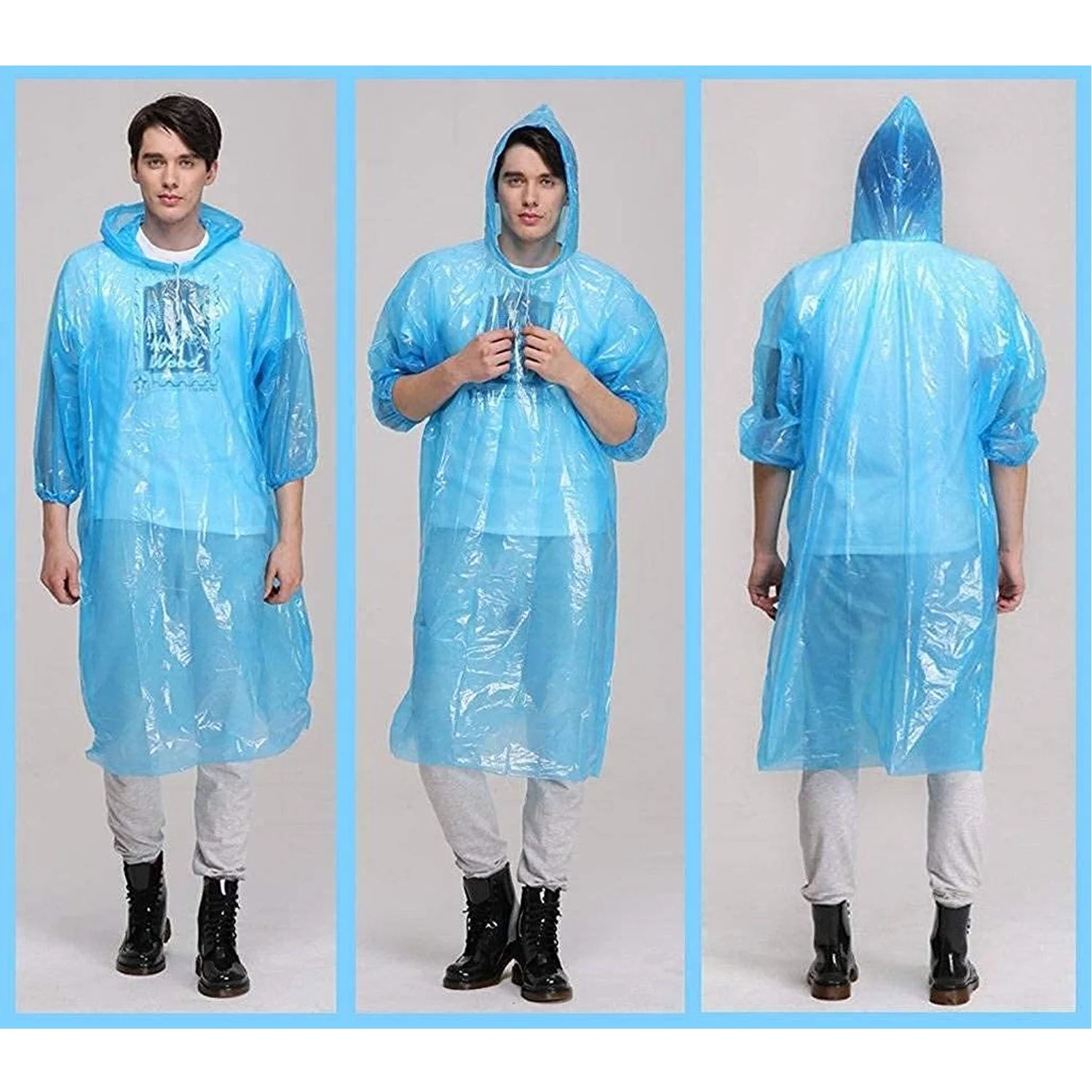 1425A Easy to Carry Emergency Waterproof Rain coat pouch - Image 5