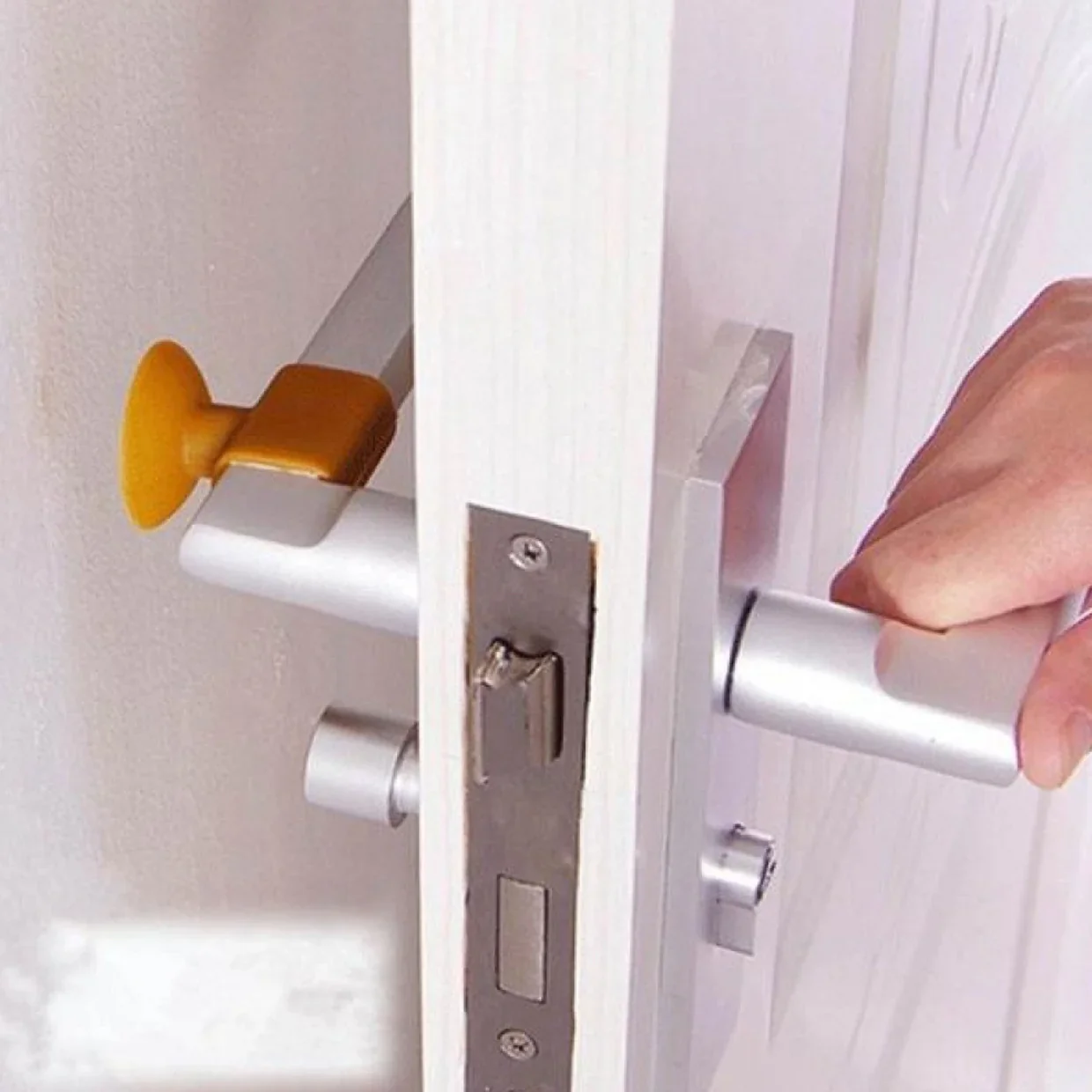 1442 Door Stopper Mini Anti-Collision Silicone Door Handle Crash Pad - Image 2