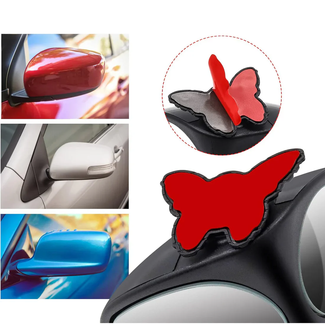 15251 2 in 1 Car Blind Spot Mirror 360 Rotation Adjustable HD Glass (1 Pc) - Image 4
