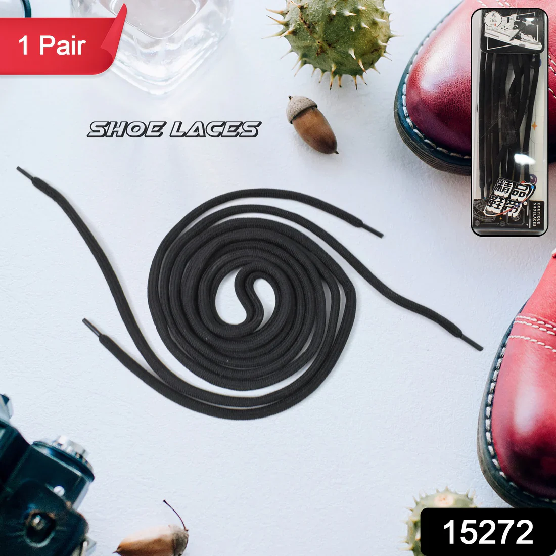 15272 Super Quality Shoe laces Sports Shoe Lace (1 Pair / Mix Color) - Image 6