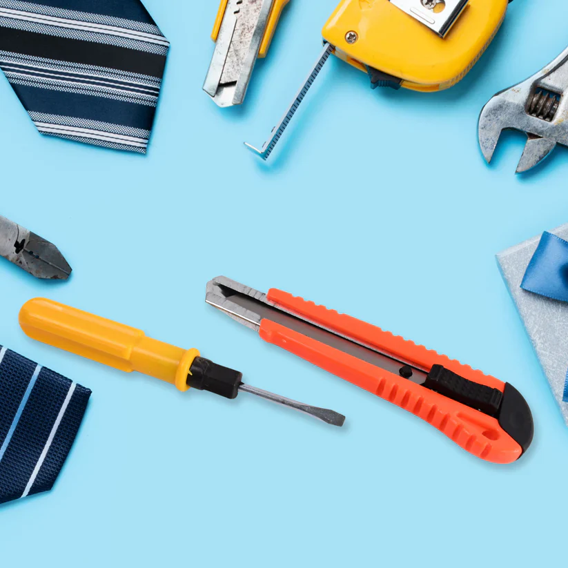 15294 7 Pcs Hand Tool Kit and Magnetic Wristband for Holding Screws, Bolts, Drill Bits - Image 4