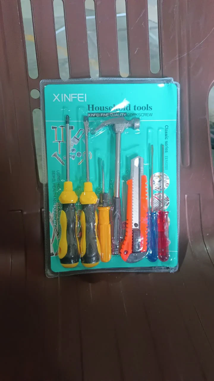 15294 7 Pcs Hand Tool Kit and Magnetic Wristband for Holding Screws, Bolts, Drill Bits - Image 8