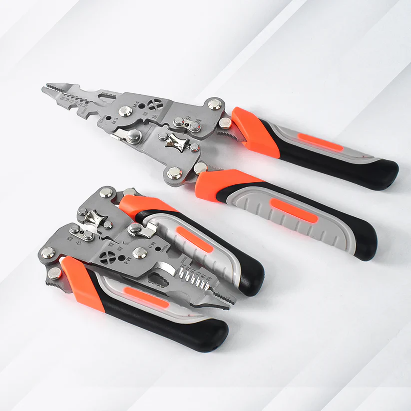 15308 8 in 1 Wire Stripper Pliers, Soft Grip
