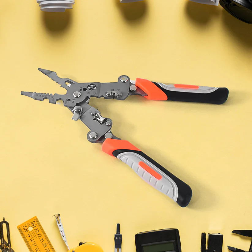 15308 8 in 1 Wire Stripper Pliers, Soft Grip - Image 2