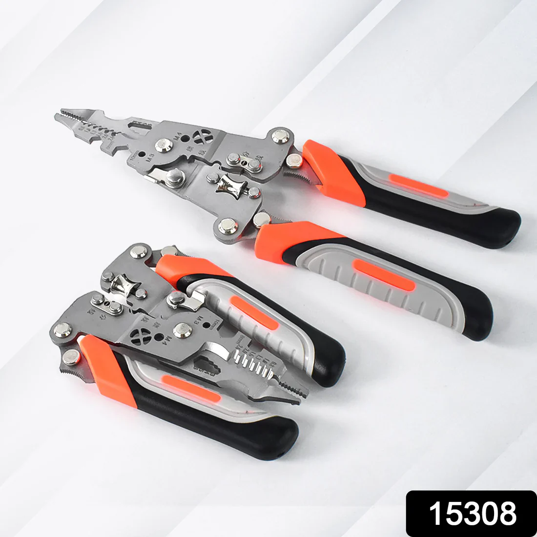 15308 8 in 1 Wire Stripper Pliers, Soft Grip - Image 3