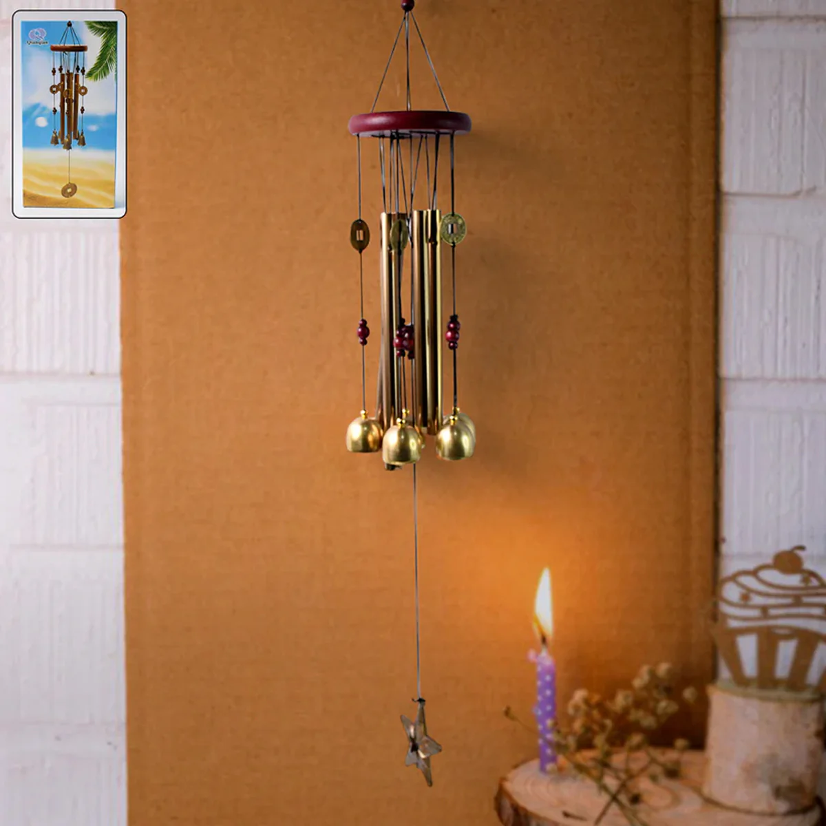 15468 Wind Chimes Outdoor Hanging Dragonfly Wind Chime for Outside (1 Pc) - Image 2