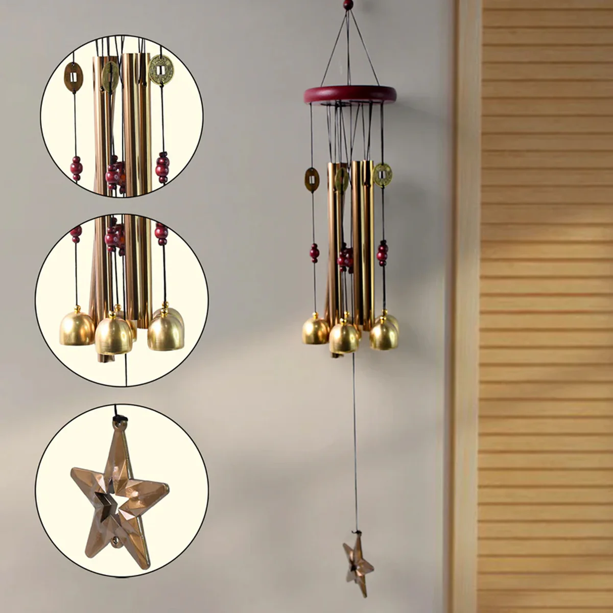 15468 Wind Chimes Outdoor Hanging Dragonfly Wind Chime for Outside (1 Pc) - Image 4