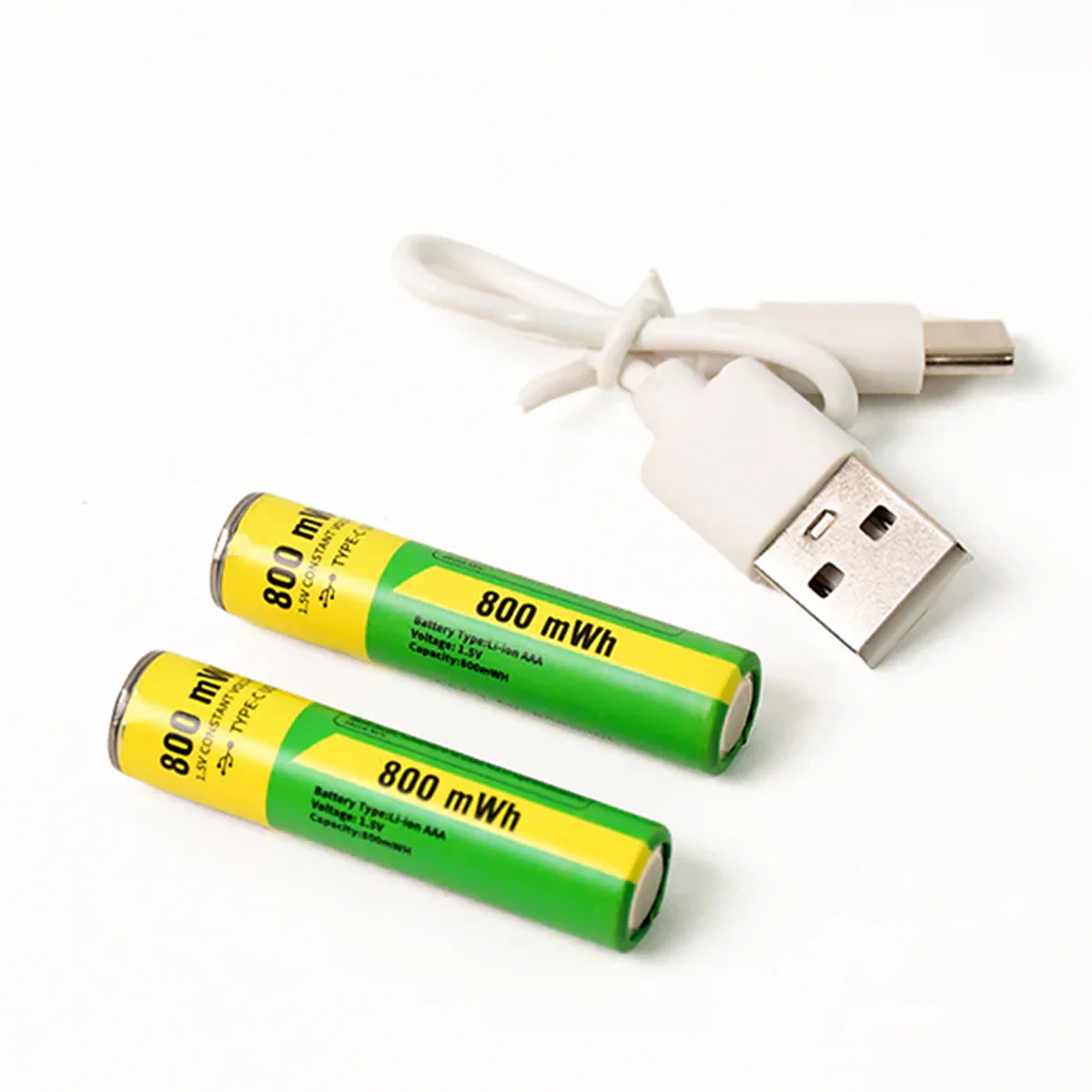 TM0269 AAA Rechargeable 800 mWh Batteries With Recharging Cable (2 Pc Set) - Image 4