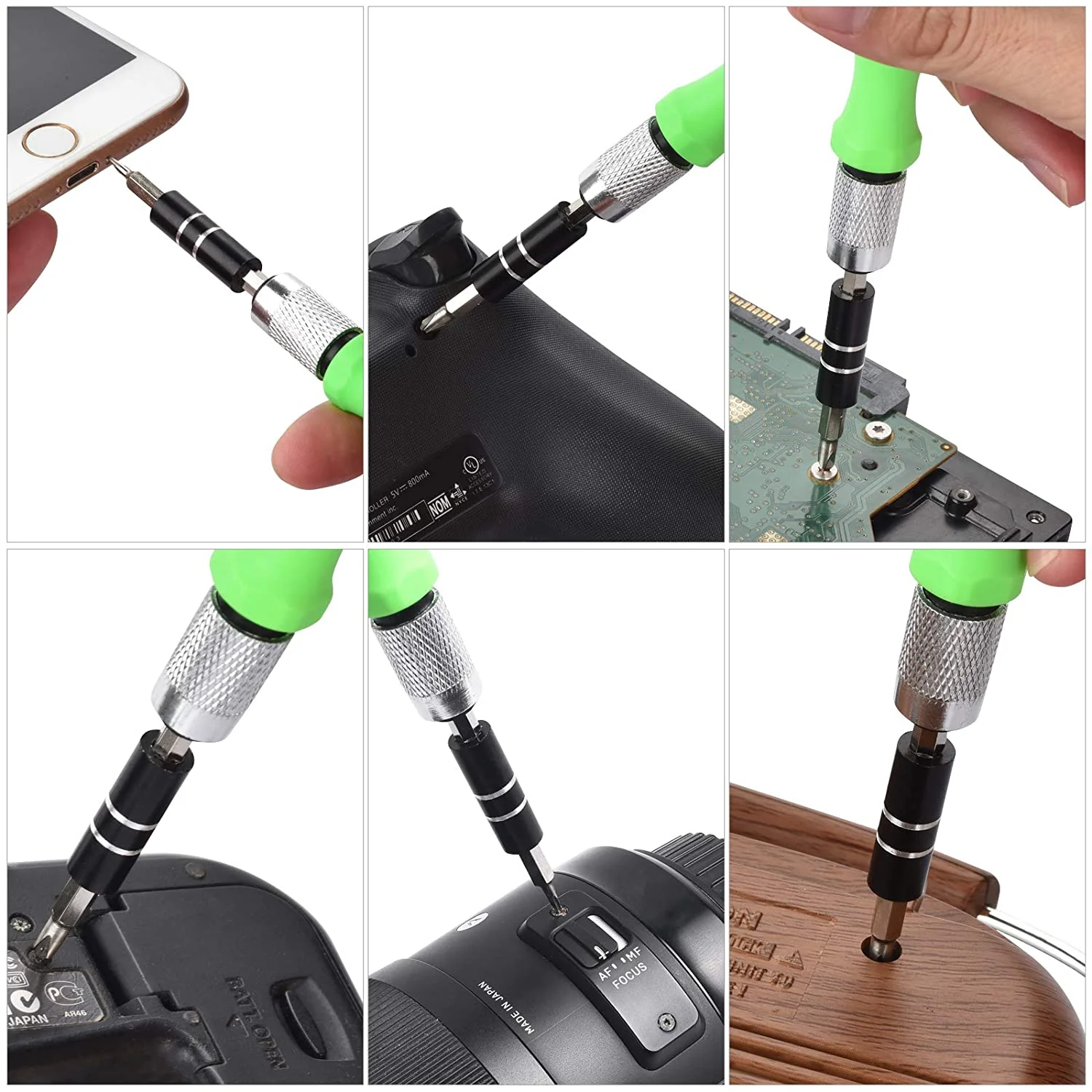 1557 32 in 1 Mini Screwdriver Bits Set with Magnetic Flexible Extension Rod - Image 3