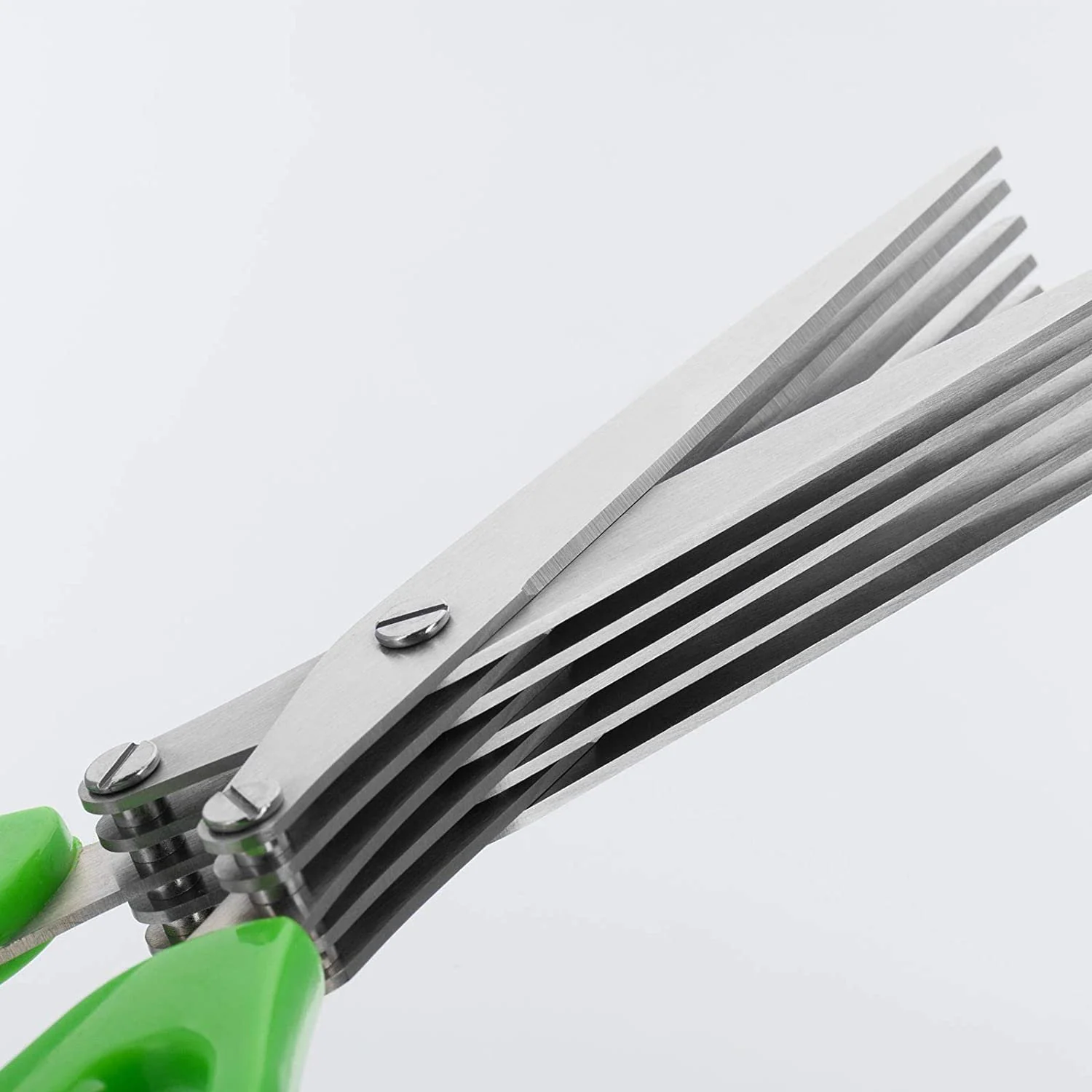 1563 Multifunction Vegetable Stainless Steel Herbs Scissor with 5 Blades - Image 4