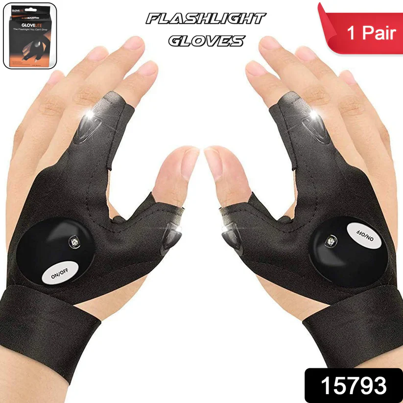 15793 LED Flashlight Gloves Gifts for Men (Hand Gloves Light / 1 Pair) - Image 2