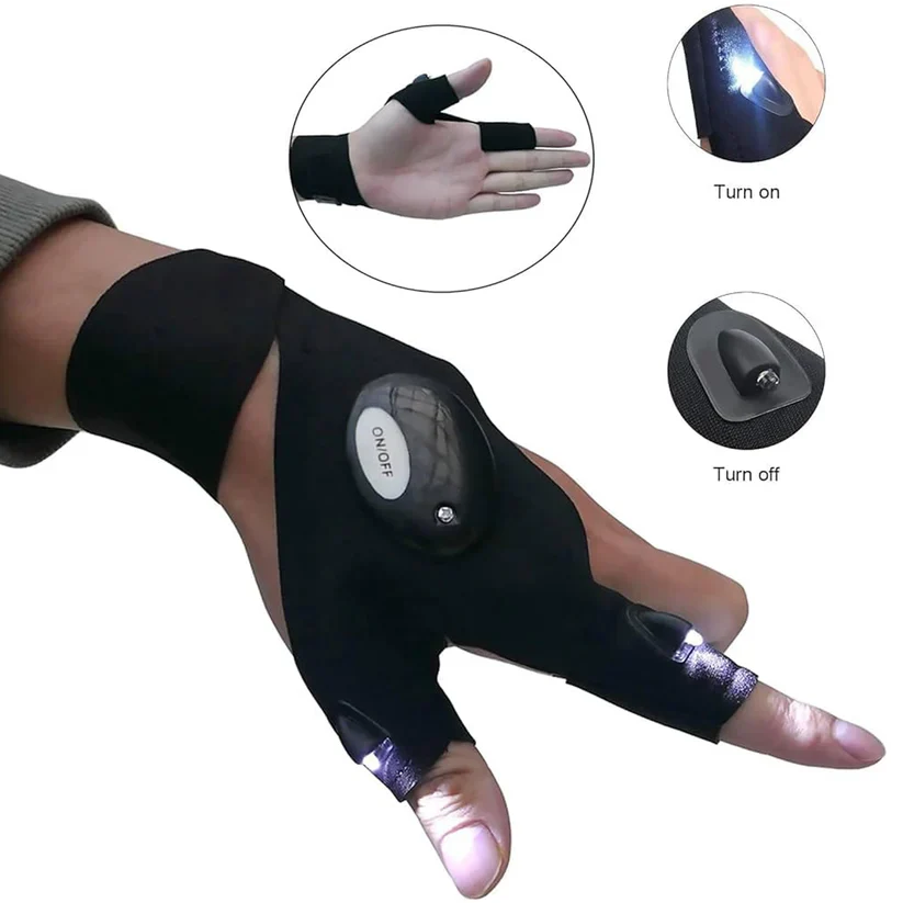 15793 LED Flashlight Gloves Gifts for Men (Hand Gloves Light / 1 Pair) - Image 3