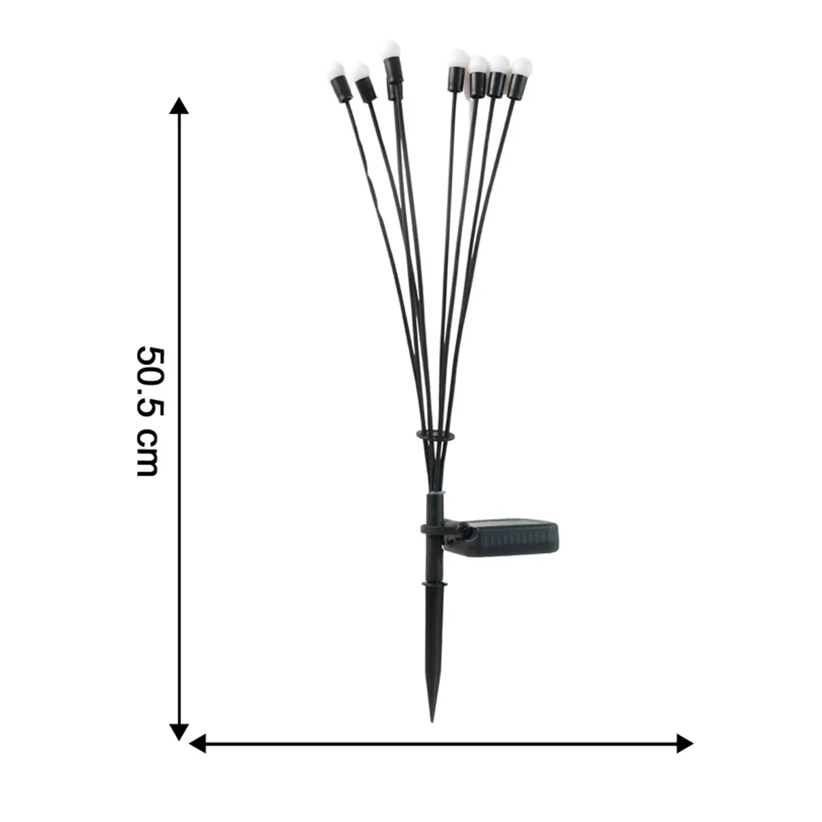 15884 Solar LED Fiber Optic Garden Light - (1 Pc / Mix LED LIght) - Image 4