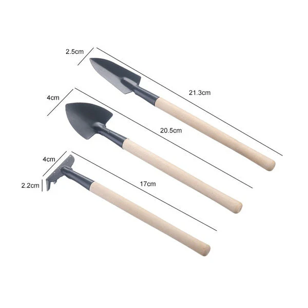 1598 Kid's Garden Tools Set of 3 Pieces (Trowel, Shovel, Rake) - Image 5