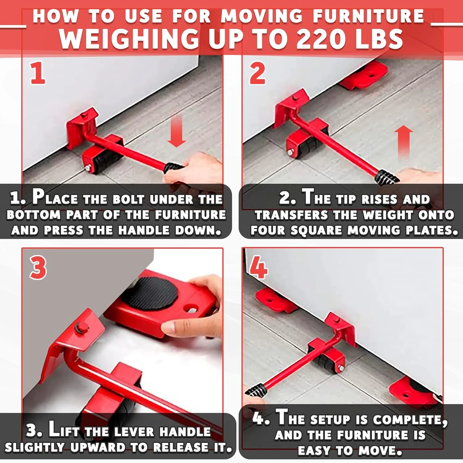 1619c Furniture Lift Mover Tool Set - Image 4