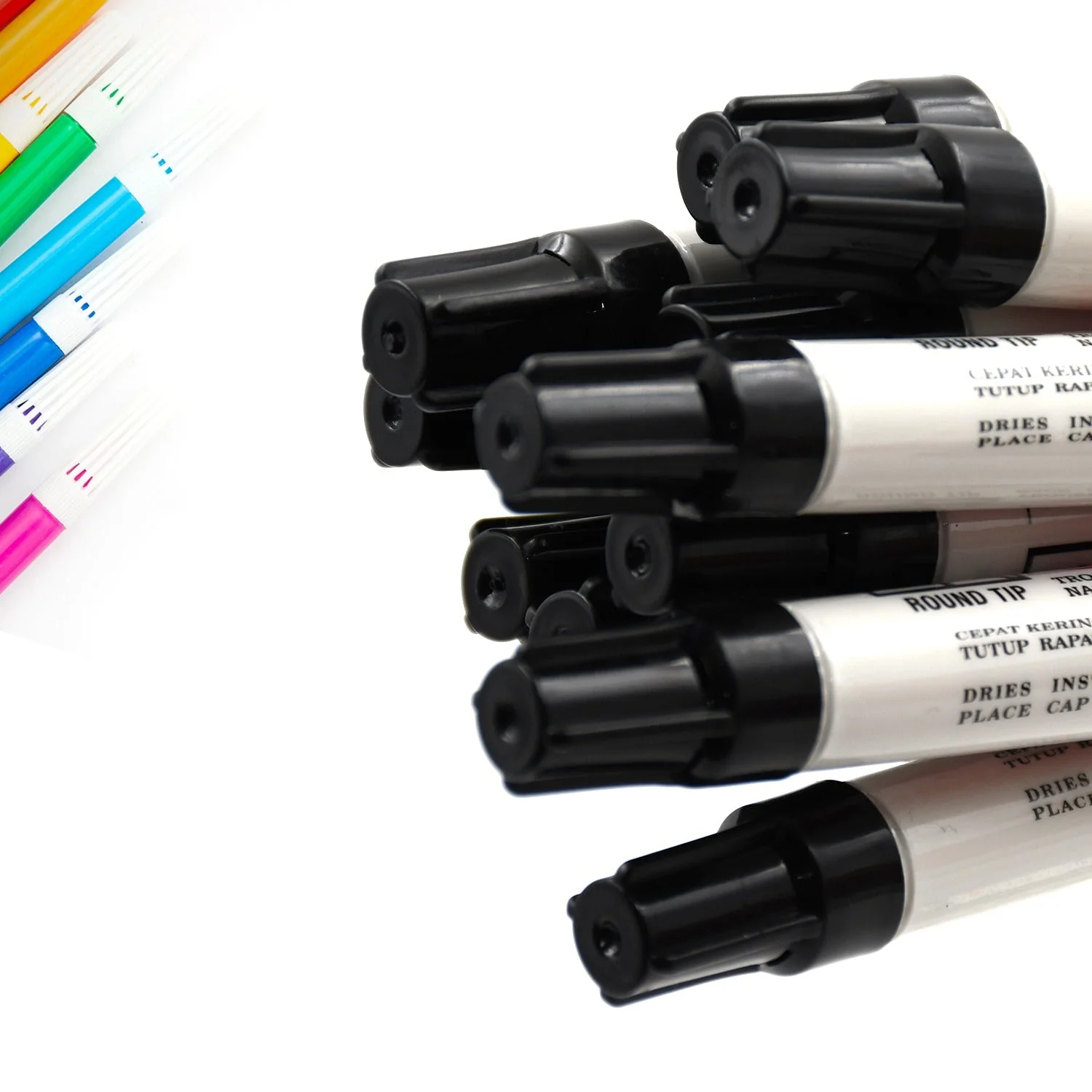1603 Black Permanent Marker Leak Proof Marker Craft Works Pack Of 12Pcs - Image 3