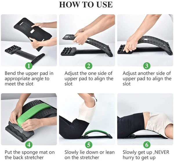 1666 Multi-Level Back Stretcher Posture Corrector Device For Back Pain Relief - Image 5