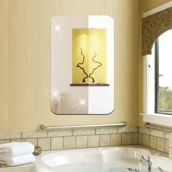 1728 3D Mirror Wall Stickers for Wall 30X20CM (small) - Image 3