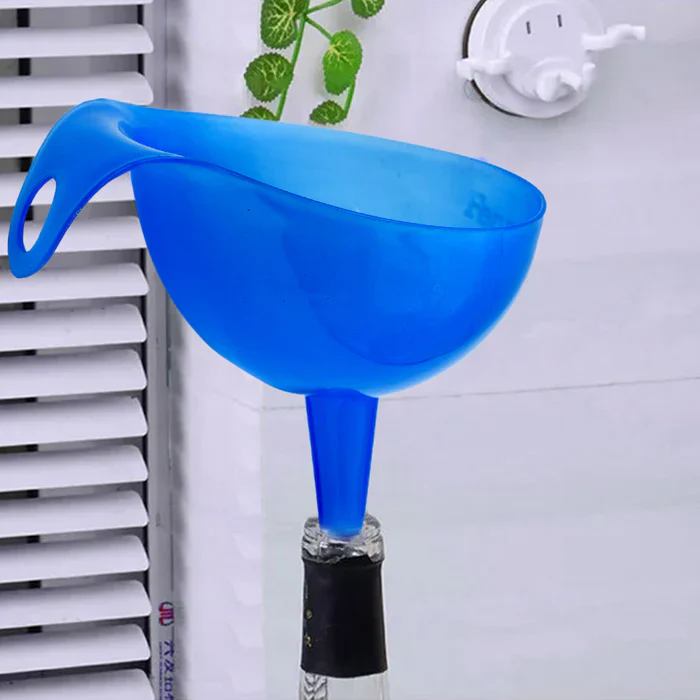 AM7643 Plastic Funnel For Pouring Oil, Sauce, Water, Juice Cooking Oil, Powder, Small Food-Grains Food Grade Plastic Funnel (1 Pc) - Image 4