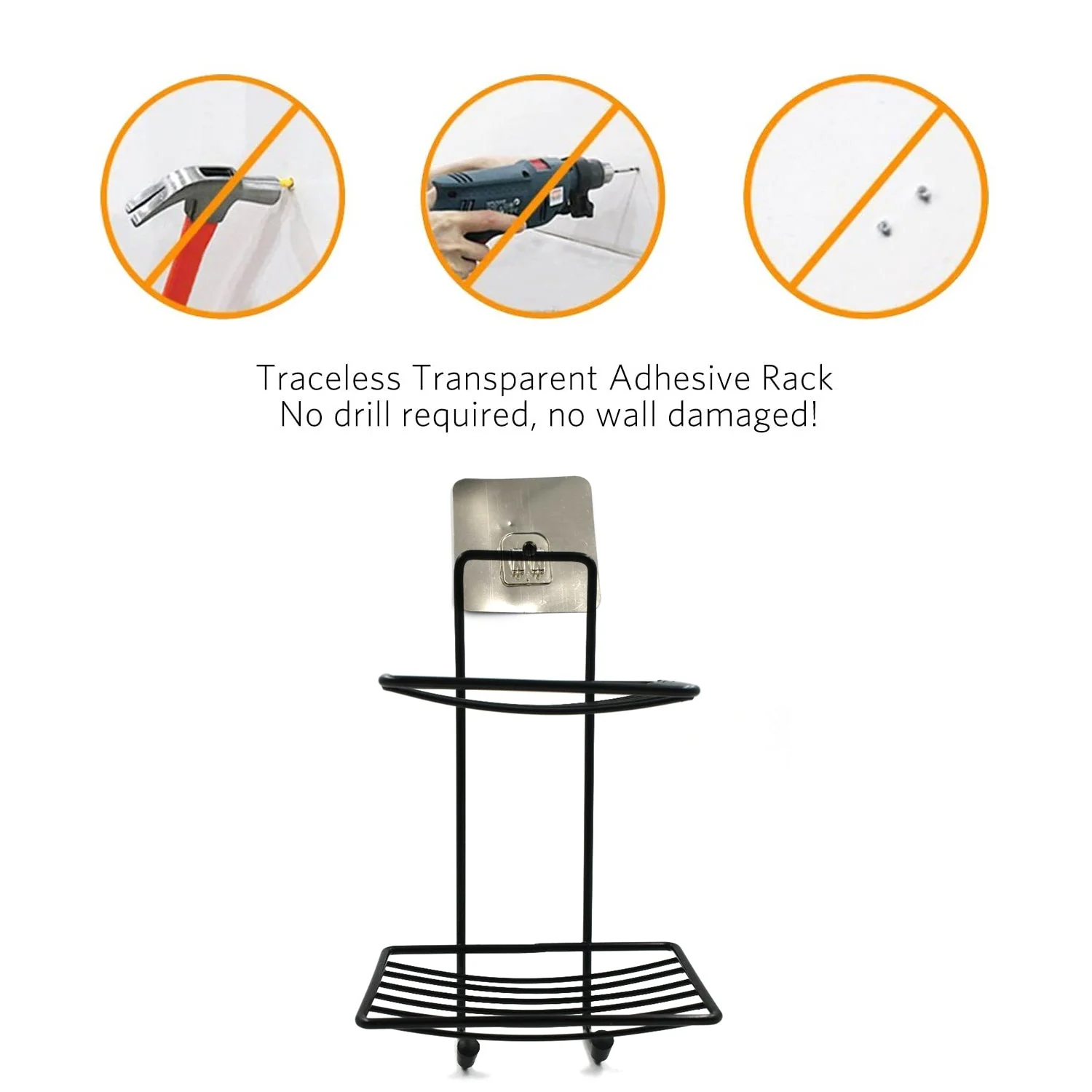 1763A 2 Layer SS Soap Rack used in all kinds of places household and bathroom purposes for holding soaps. - Image 3