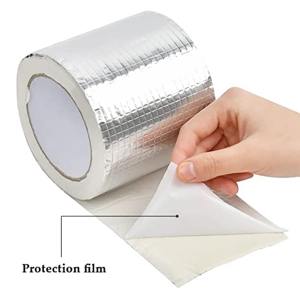 AM5582 Aluminium Self Adhesive Foil Tape (4 Inch X 5 MTR) 5 m Butyl Tape - Image 4