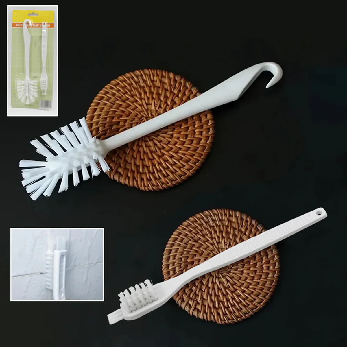 18091 Multifunctional Cleaning Brush (2 Pcs Set) - Image 3