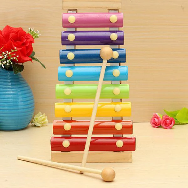 1912 Wooden Xylophone Musical Toy for Children (MultiColor) - Image 4