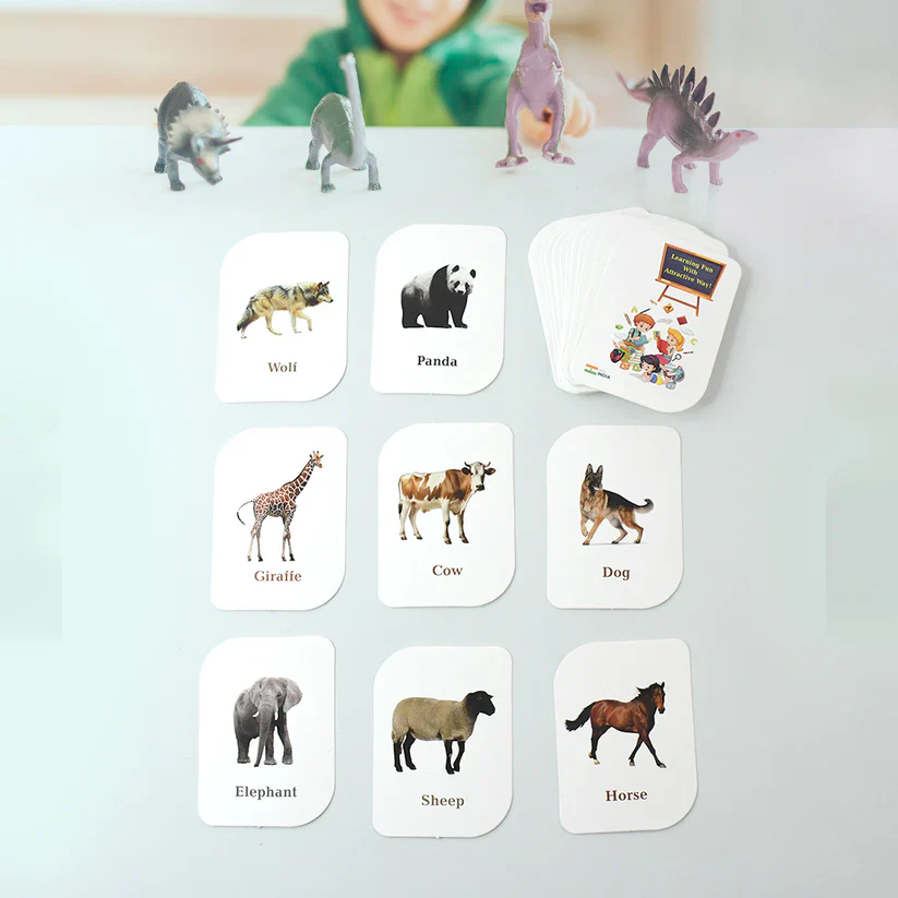 19150 Kidkraft 32-Piece Animal Flash Cards Set - Image 6