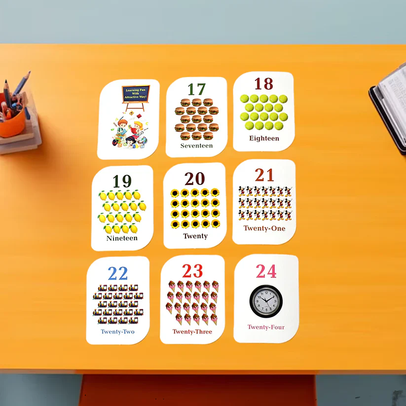 19157 Kid kraft Early Learner 32-Piece Number Flashcard Set - Image 5