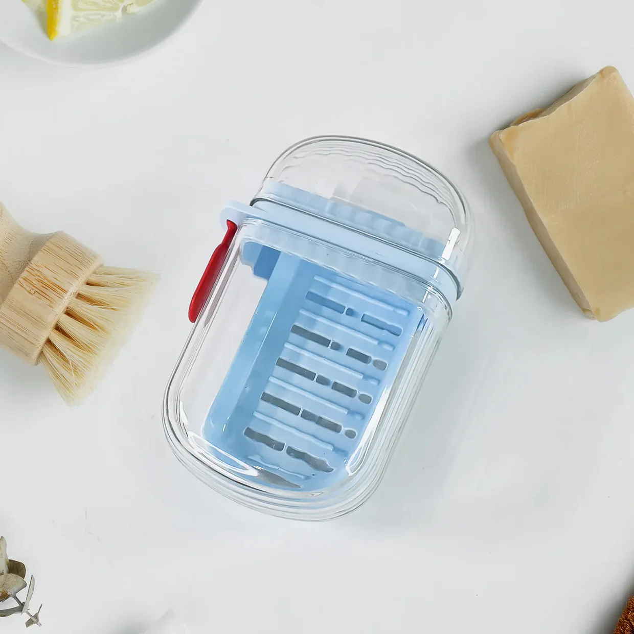 19273 Multifunctional Soap Box with Drain Tray and Lock Clip, Sabudani (1 Pc) - Image 5