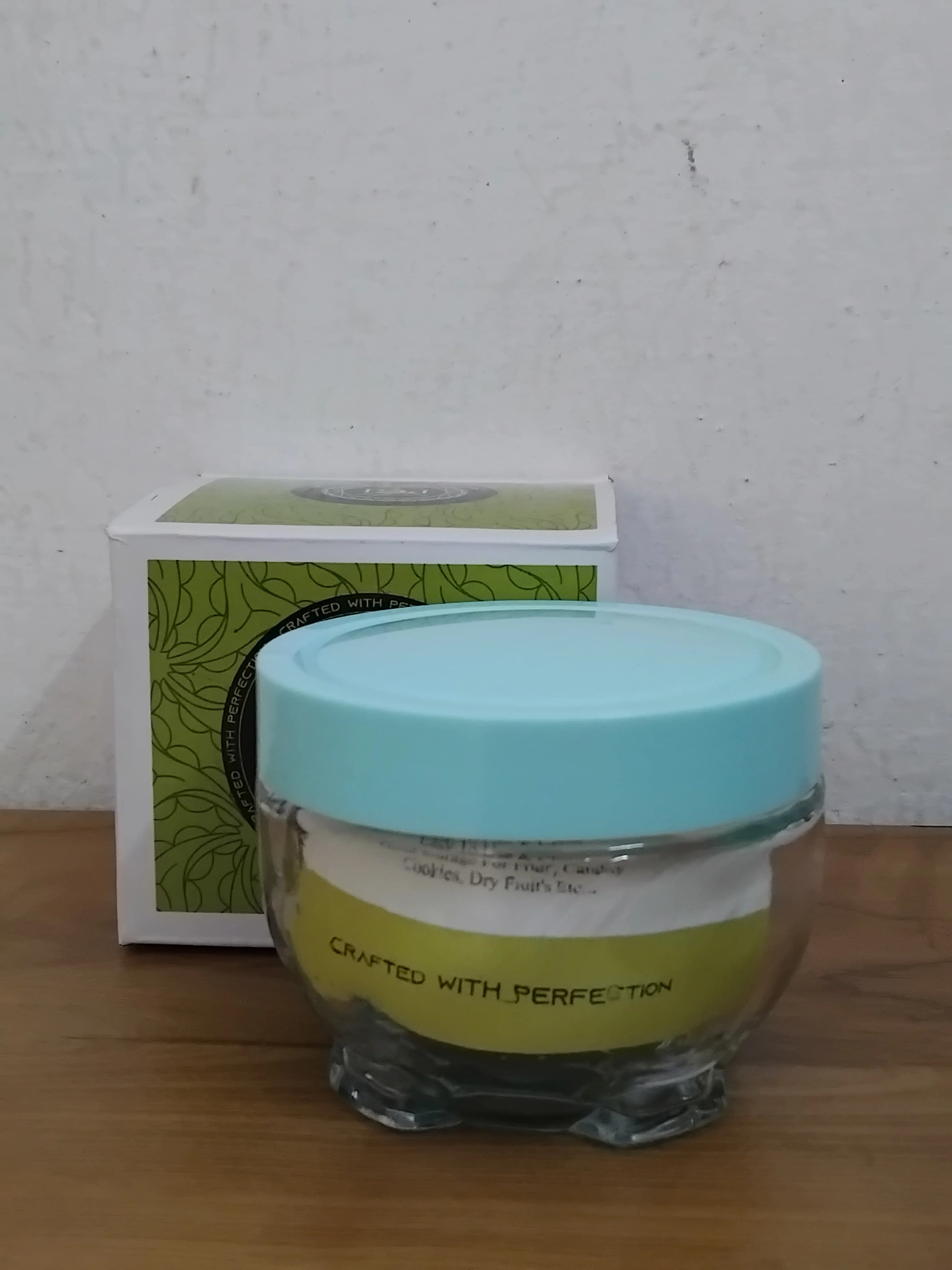 AM3067 Luna Glass Jar Good Storage Plastic cap Home & Gifting Jar Set 1 Piece - Image 3