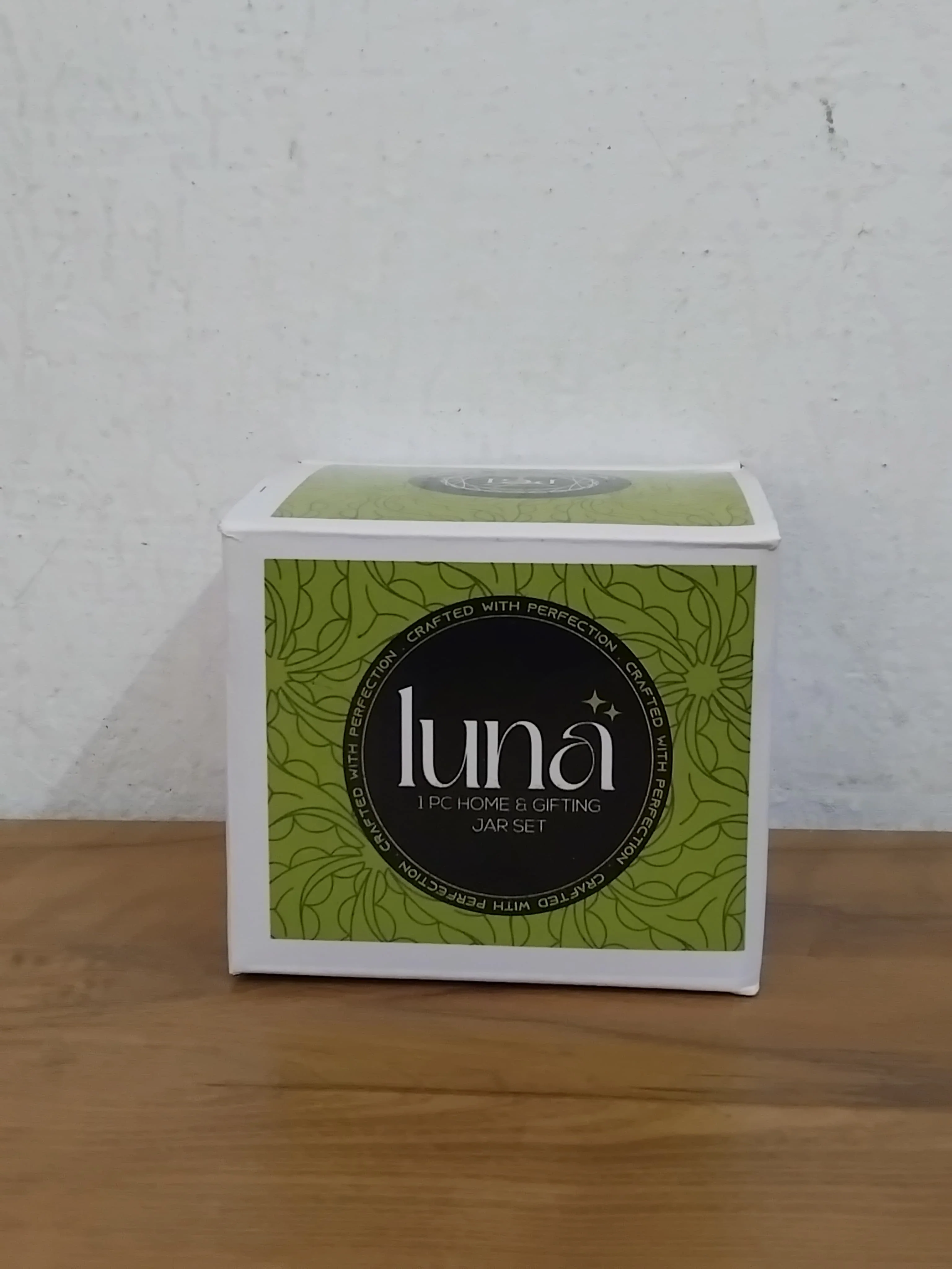 AM3067 Luna Glass Jar Good Storage Plastic cap Home & Gifting Jar Set 1 Piece - Image 5