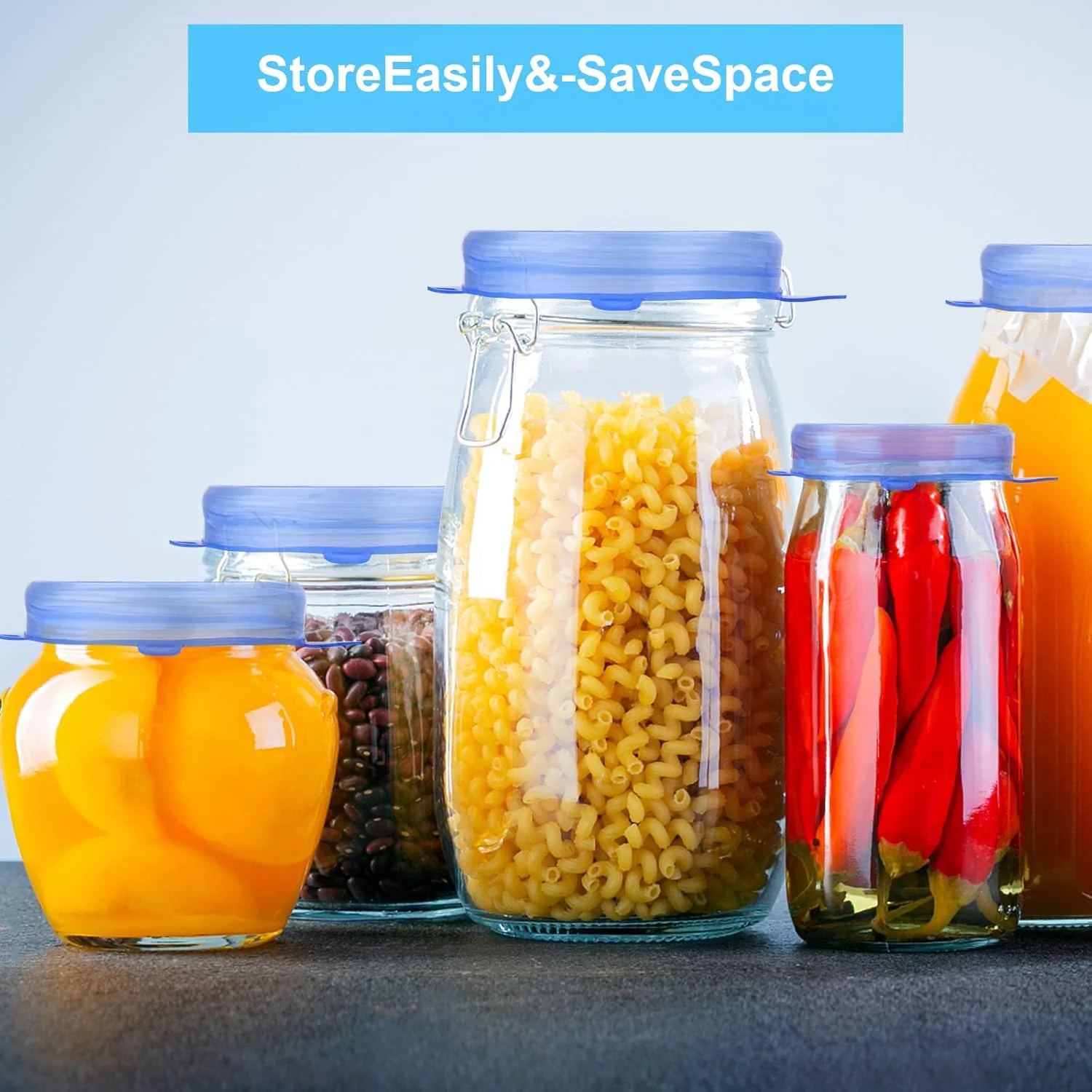 2118 Reusable Premium Silicone Stretch and Seal Lids 6PCS - Image 5