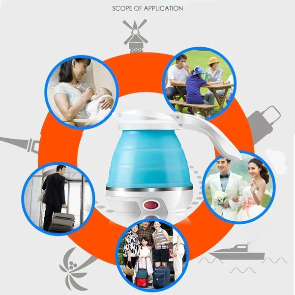2137 Silicone Foldable Electric Water Kettle - Image 4