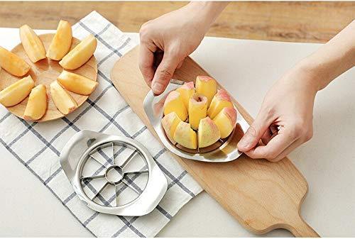 2140 Stainless Steel Apple Cutter Slicer with 8 Blades and Handle - Image 4