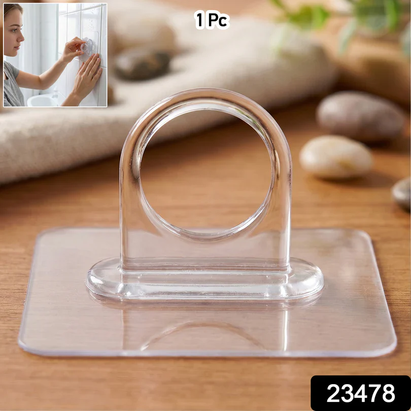 23478 Transparent Adhesive Multipurpose Wall Hook β 1 Pc - Image 2