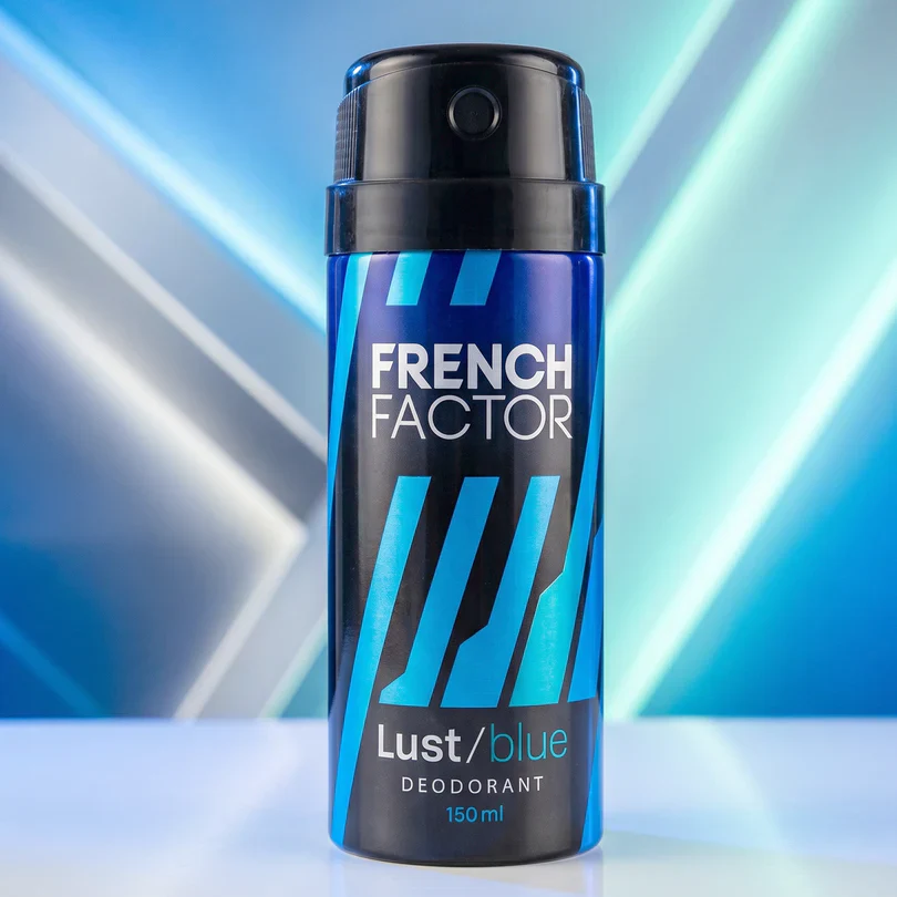 23713 French Factor Lust Blue Deodorant Body Spray (1 Pc, 150 ML) - Image 5