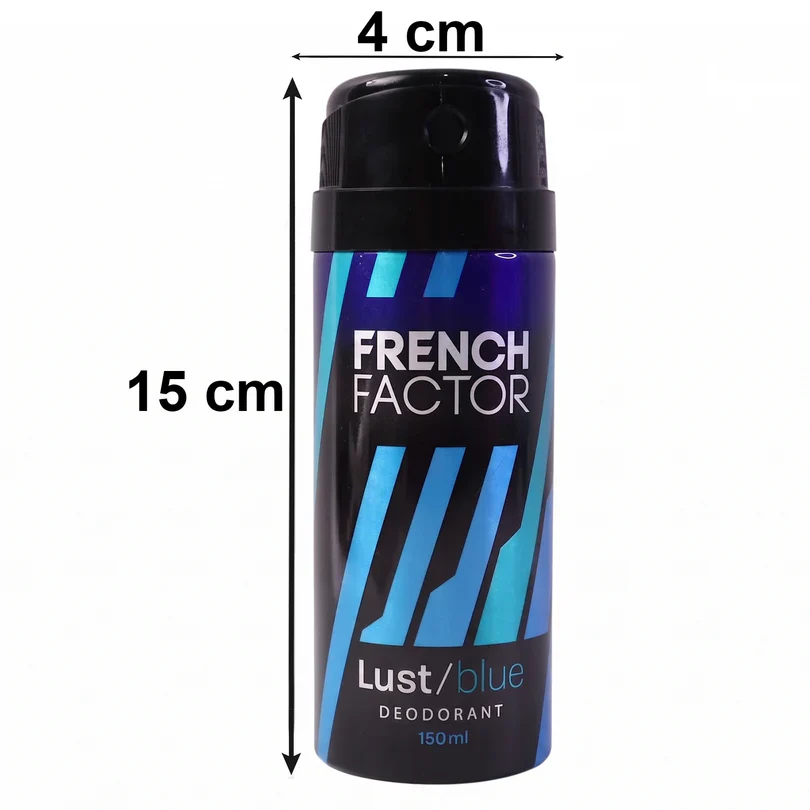 23713 French Factor Lust Blue Deodorant Body Spray (1 Pc, 150 ML) - Image 6