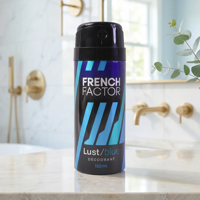 23713 French Factor Lust Blue Deodorant Body Spray (1 Pc, 150 ML) - Image 7