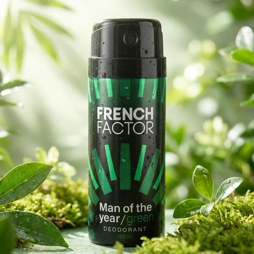 23715 French Factor Man Of The Year Green Body Spray (1 Pc, 150 ML) - Image 5
