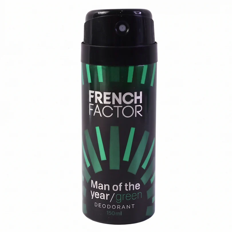 23715 French Factor Man Of The Year Green Body Spray (1 Pc, 150 ML) - Image 6