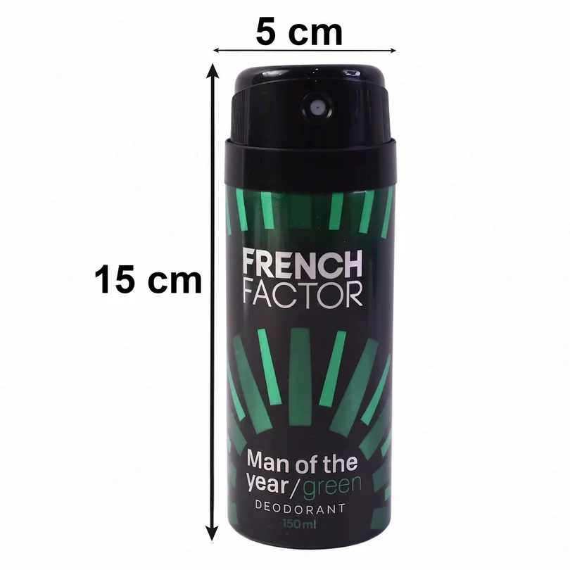 23715 French Factor Man Of The Year Green Body Spray (1 Pc, 150 ML) - Image 7