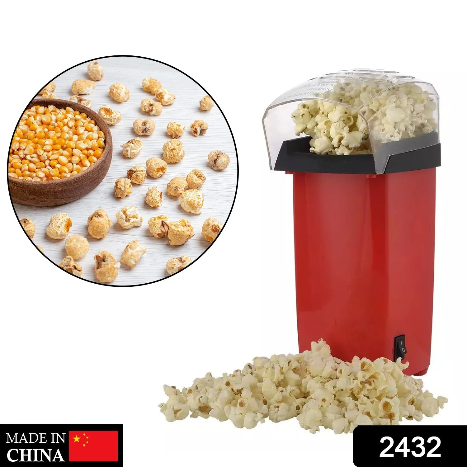 2432 Popper Maker Machine Electric Snack Maker - Image 2
