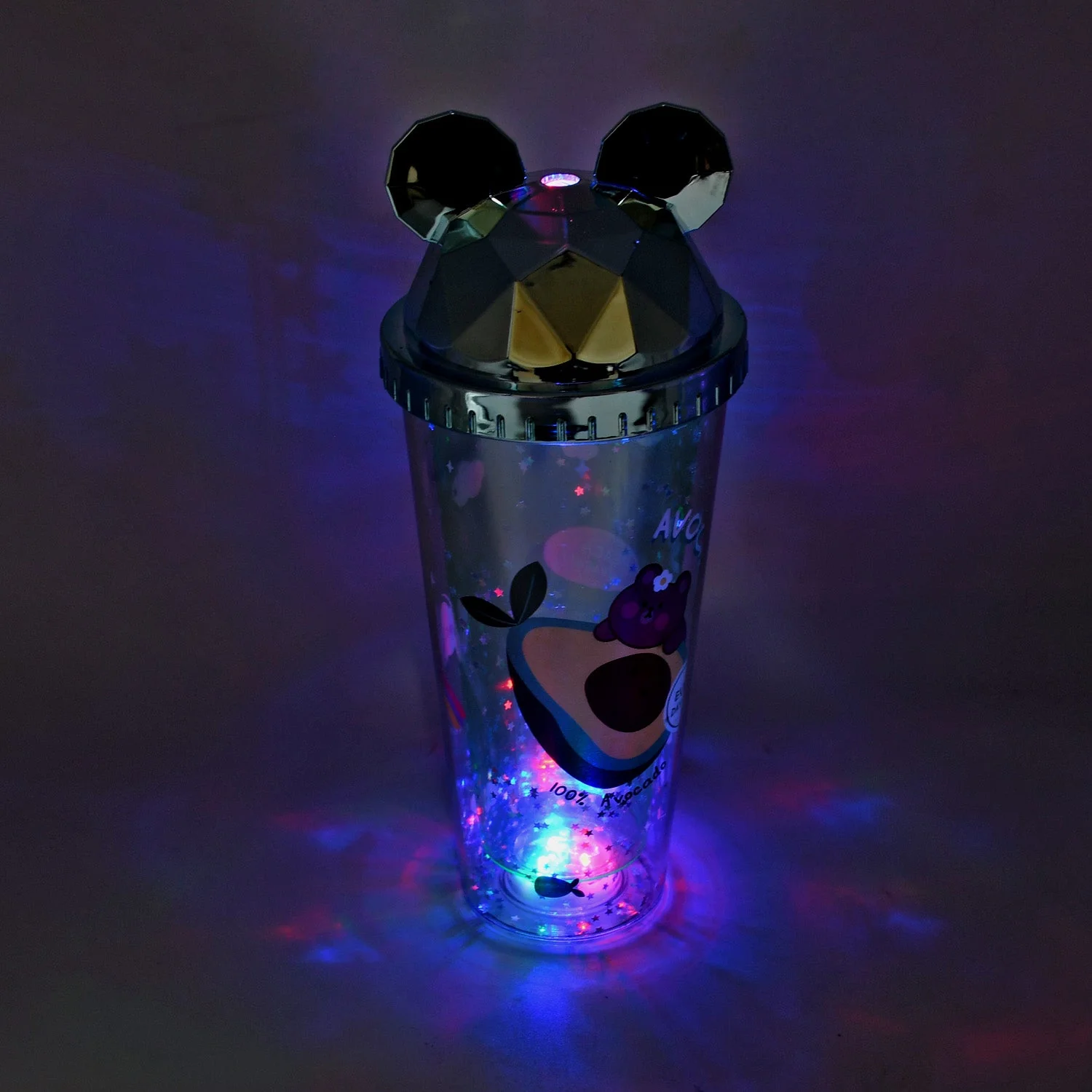 6883D LED Light Unicorn Kids water sipper " Water Sipper For Boys (1 pcs) Space Water Sipper for Kids - BPA-Free, Leak-Proof, and Easy to Clean- School and Outdoor for Kids & Boys Birthday Return Gifts - Image 3