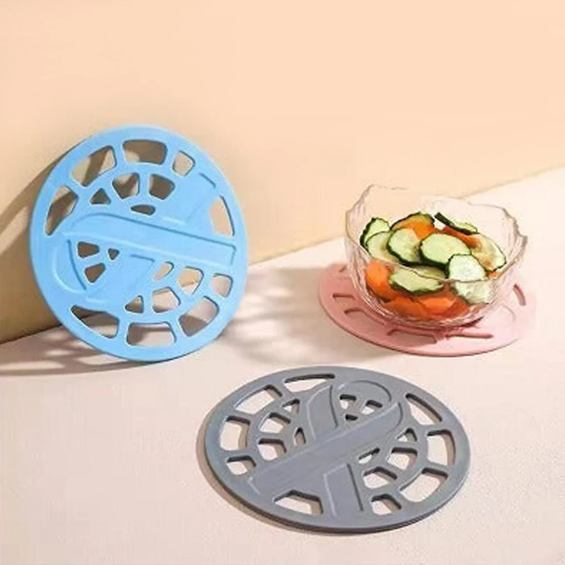 2600 1Pc Silicone Fancy Coaster for holding bowls and utensils including all kitchen purposes. Silicone Fancy Coaster for holding bowls and utensils including all kitchen purposes. - Image 6