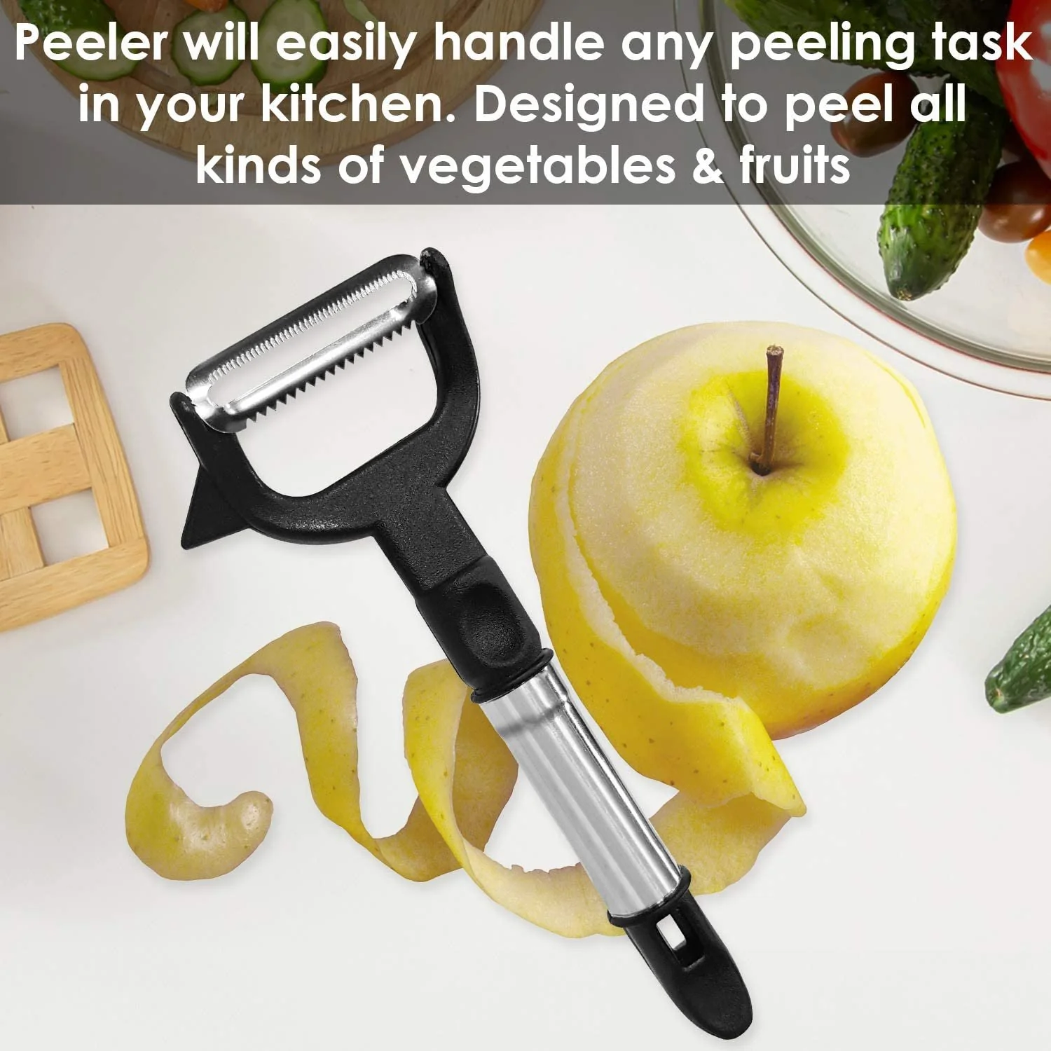 2618 2-in-1 Double Julienne and Vegetable Peeler - Image 2