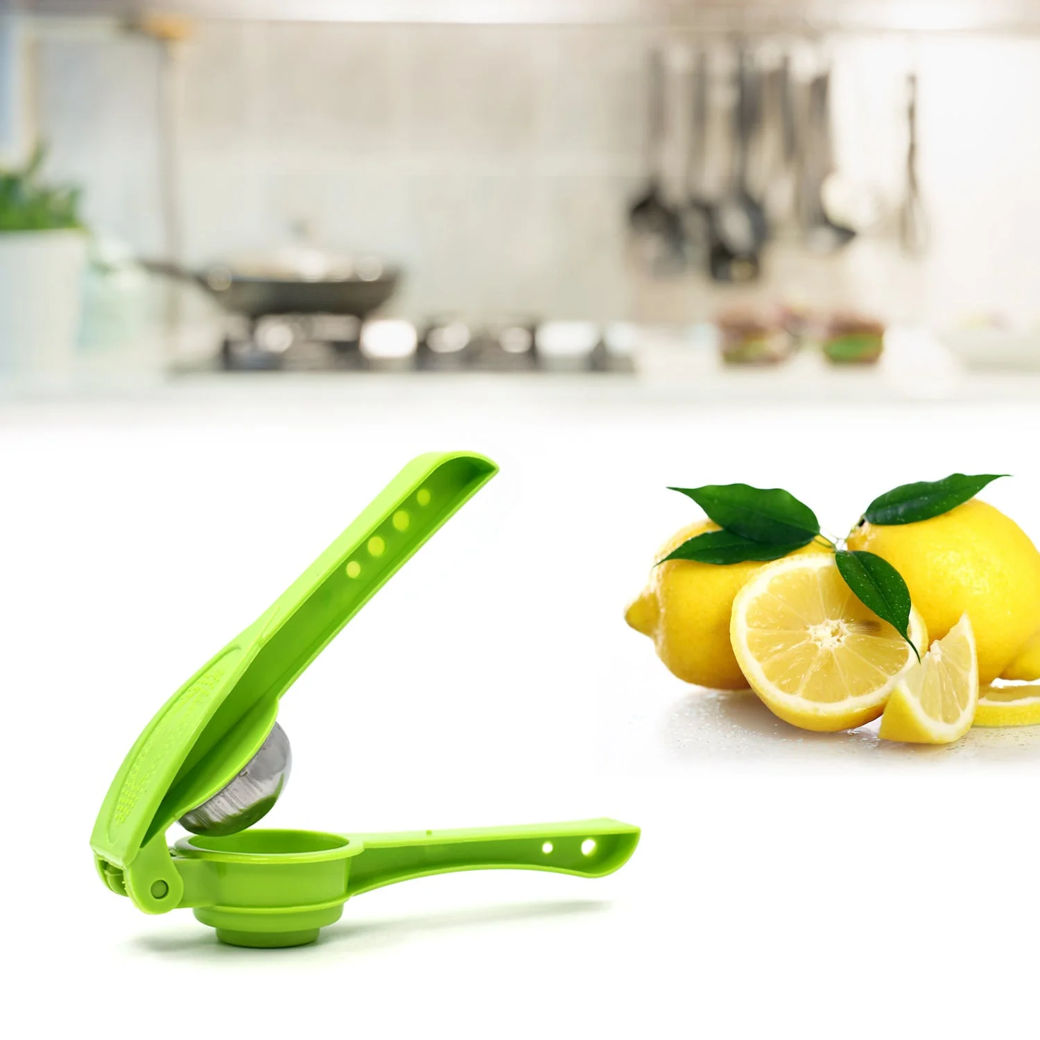 2856 Plastic Lemon Squeezer Cum Opener 2 in 1 Lemon Squeezer - Image 2