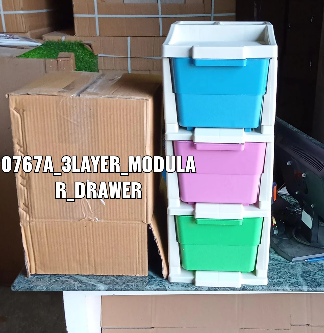 0717 3 Layer Multi-Purpose Modular Drawer Storage System - Image 6